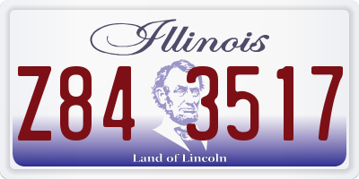 IL license plate Z843517