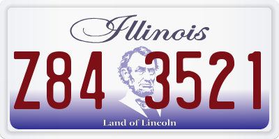 IL license plate Z843521