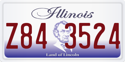 IL license plate Z843524