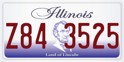 IL license plate Z843525
