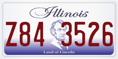 IL license plate Z843526