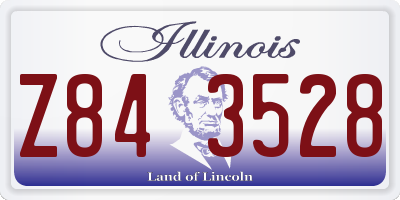 IL license plate Z843528