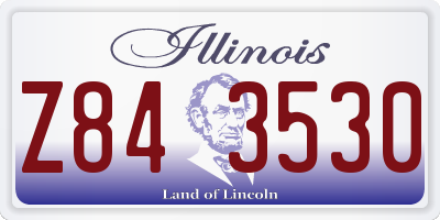 IL license plate Z843530