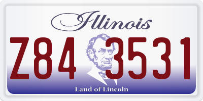 IL license plate Z843531