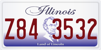 IL license plate Z843532