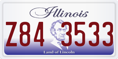 IL license plate Z843533