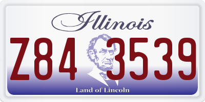 IL license plate Z843539