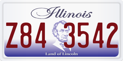 IL license plate Z843542