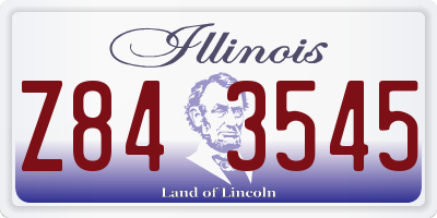 IL license plate Z843545