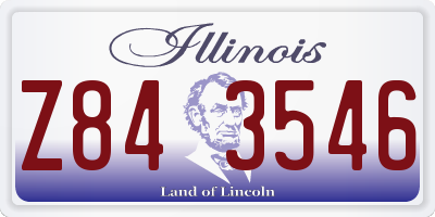 IL license plate Z843546
