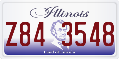 IL license plate Z843548