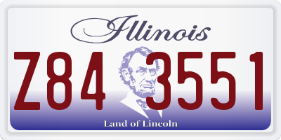 IL license plate Z843551