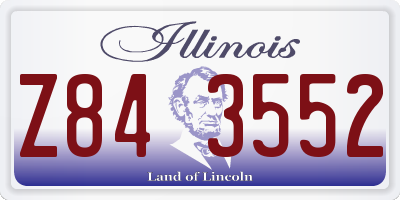 IL license plate Z843552