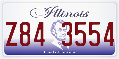 IL license plate Z843554
