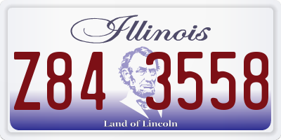 IL license plate Z843558