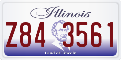IL license plate Z843561