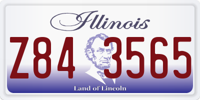 IL license plate Z843565