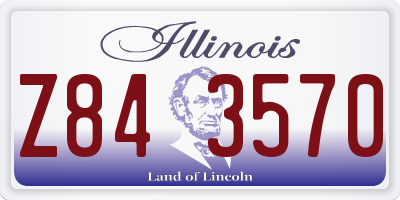 IL license plate Z843570
