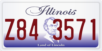 IL license plate Z843571