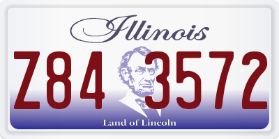 IL license plate Z843572