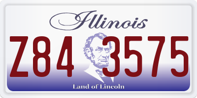 IL license plate Z843575