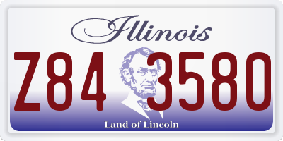 IL license plate Z843580