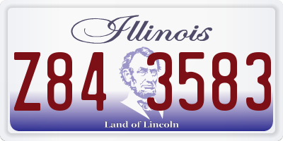 IL license plate Z843583
