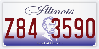 IL license plate Z843590