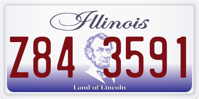 IL license plate Z843591