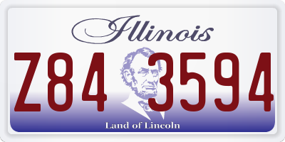 IL license plate Z843594