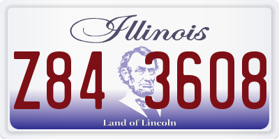 IL license plate Z843608