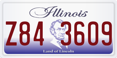 IL license plate Z843609