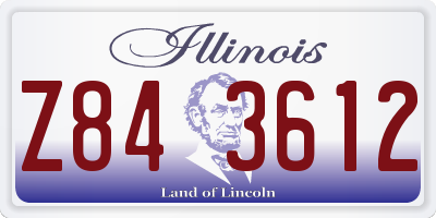 IL license plate Z843612