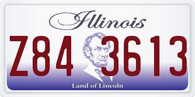 IL license plate Z843613