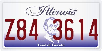 IL license plate Z843614