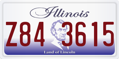 IL license plate Z843615