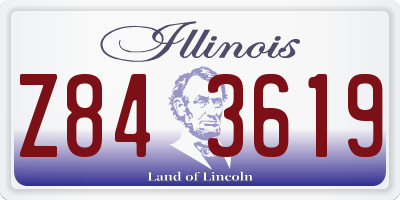 IL license plate Z843619