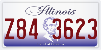 IL license plate Z843623