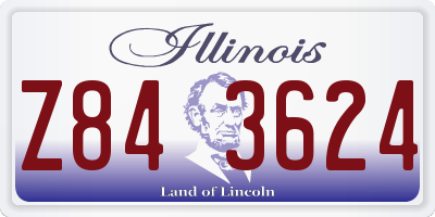 IL license plate Z843624