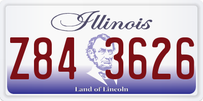 IL license plate Z843626