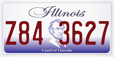 IL license plate Z843627