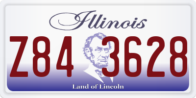 IL license plate Z843628