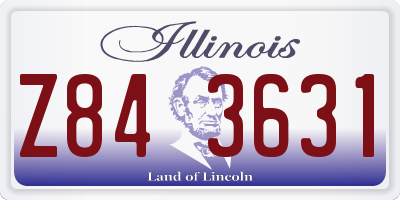 IL license plate Z843631
