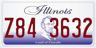 IL license plate Z843632