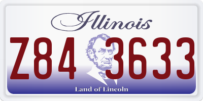 IL license plate Z843633