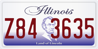 IL license plate Z843635