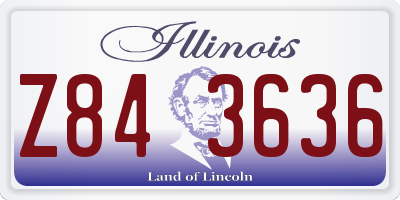 IL license plate Z843636