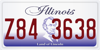 IL license plate Z843638