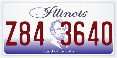 IL license plate Z843640