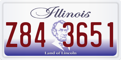 IL license plate Z843651